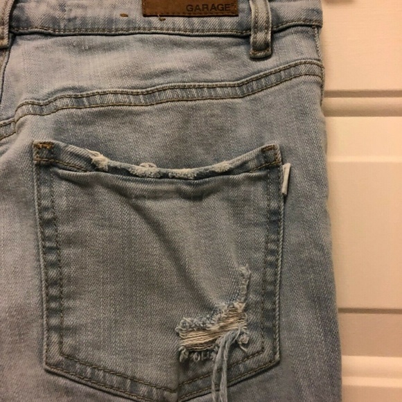 Garage Girlfriend Stretch Jeans distressed Sz 00 - Picture 3 of 3